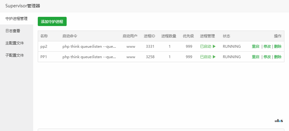 CRMEB PRO 1.5 怎么解決服務(wù)器重啟，必須運行一次php think swoole restart