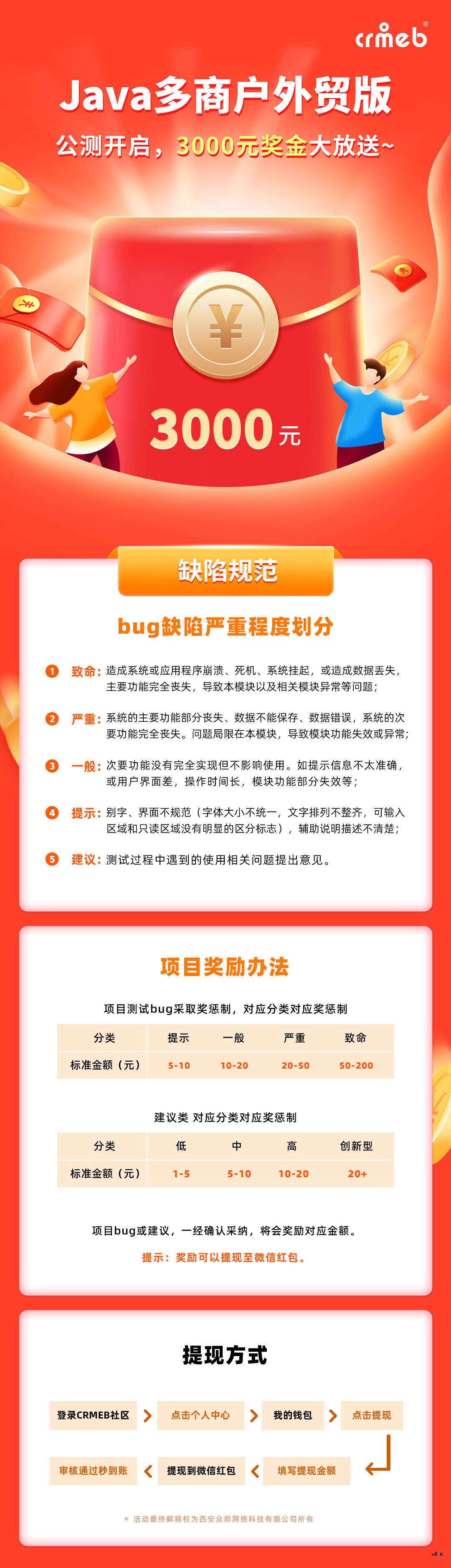 CRMEB Java多商戶外貿(mào)版公測開啟，搶先體驗！【有獎懸賞貼 賞金3000元】